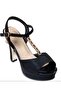 26Y493-2 Platform Sole High Heeled Premium Evening Dress Shoes