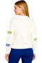 Women’s Embroidered Knit Sweatshirt – Long Sleeve Crew Neck Casual Pullover - 2