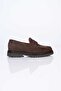 Laceless Eva Sole Genuine Leather Loafer 174-802 Men's Shoes - 5