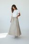 Women's Cotton Sports Skirt with Elastic Waist and Pockets, Cotton Gabardine Skirt