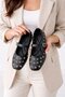 Women's Comfortable Sole Eyelet Detailed Strapped Daily Ballerina Office Shoes - 6