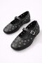 Women's Comfortable Sole Eyelet Detailed Strapped Daily Ballerina Office Shoes - 3