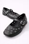 Women's Comfortable Sole Eyelet Detailed Strapped Daily Ballerina Office Shoes - 2