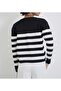 Women's Striped Crew Neck Buttoned Soft Textured Knitwear Cardigan New - 2