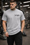 Gray T-Shirt 100% Cotton Los Angeles Minimal Design