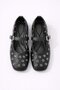 Women's Comfortable Sole Eyelet Detailed Strapped Daily Ballerina Office Shoes