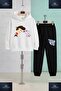 Children's Unisex Kid Cat Kit Kat 3-Piece Hooded Tracksuit Set - 2