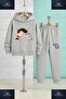 Children's Unisex Kid Cat Kit Kat 3-Piece Hooded Tracksuit Set - 3