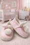 Baby Girl First Step Shoes Muslin Rabbit Pompom Baby Booties Yk5201Lc