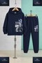 Children's Unisex Kurt Gri Yanda 3-Piece Hooded Tracksuit Set - 4