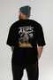 Wrathfire Ares Back Printed Black Oversize T-Shirt Men Women Cotton Crew Neck T-Shirt - 5