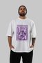 Blessed Front Printed White Oversize T-Shirt Men Women Cotton Crew Neck Tshirt - 6