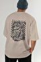 Roman Conqueror Back Printed Beige Oversize T-Shirt Men Women Cotton Crew Neck T-Shirt - 6