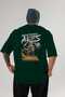 Wrathfire Ares Back Printed Green Oversize T-Shirt Men Women Cotton Crew Neck T-Shirt - 2