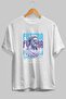 Futura Zeus Front Printed White Oversize T-Shirt Men's Women's Cotton Crew Neck T-Shirt