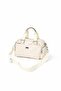 Salmet Bag Cream Multi-Compartment Adjustable Strap Quality Faux Leather Women's Crossbody Bag - 3