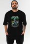 Stop War Front Printed Black Oversize T-Shirt Men Women Cotton Crew Neck T-Shirt - 2