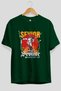 Sevior Front Printed Green Oversize T-Shirt Men Women Cotton Crew Neck T-Shirt