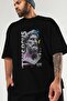 Zeus Intense Front Printed Black Oversize T-Shirt Men Women Cotton Crew Neck Tshirt - 3