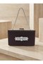 Brown Z.A.R.A. Satin Crystal Stone Embroidered Chain Women's Evening Dress Bag Wedding Engagement Graduation - 3