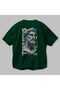 Zeus Intense Back Printed Green Oversize T-Shirt Men Women Cotton Crew Neck T-Shirt - 3