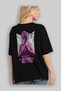 Always Fly Back Printed Black Oversize T-Shirt Men Women Cotton Crew Neck T-Shirt - 4