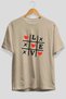 Love Xoxo Front Printed Beige Oversize T-Shirt Men Women Cotton Crew Neck T-Shirt