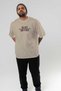 Heart Breaker 2 Pre-Printed Beige Oversize T-Shirt Men Women Cotton Crew Neck T-Shirt - 7