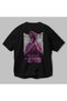 Always Fly Back Printed Black Oversize T-Shirt Men Women Cotton Crew Neck T-Shirt - 3