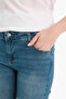 Crop Flare Fit Low Waist Ankle Length Jean Washed Pants G8024Ax26Sp - 3