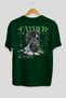 Father Zeus Back Printed Green Oversize T-Shirt Men Women Cotton Crew Neck T-Shirt