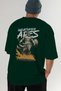 Wrathfire Ares Back Printed Green Oversize T-Shirt Men Women Cotton Crew Neck T-Shirt - 7