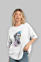 Zeus Intense Front Printed White Oversize T-Shirt Men Women Cotton Crew Neck Tshirt - 4