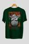 Eternal Back Printed Green Oversize T-Shirt Men Women Cotton Crew Neck T-Shirt