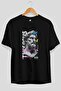 Zeus Intense Front Printed Black Oversize T-Shirt Men Women Cotton Crew Neck Tshirt
