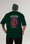 Julius Caesar Back Printed Green Oversize T-Shirt Men Women Cotton Crew Neck T-Shirt - 2