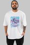 Futura Zeus Front Printed White Oversize T-Shirt Men's Women's Cotton Crew Neck T-Shirt - 2