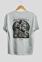Mentality Zeus Back Printed White Oversize T-Shirt Men Women Cotton Crew Neck T-Shirt