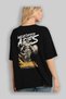Wrathfire Ares Back Printed Black Oversize T-Shirt Men Women Cotton Crew Neck T-Shirt - 4