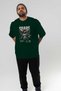 Soars Front Printed Green Oversize T-Shirt Men Women Cotton Crew Neck T-Shirt - 7