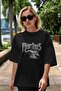Mimbus Zeus Front Printed Black Oversize T-Shirt Men Women Cotton Crew Neck T-Shirt - 5