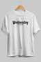 Wednesday Front Printed White Oversize T-Shirt Men Women Cotton Crew Neck T-Shirt
