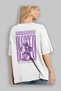 Blessed Back Printed White Oversize T-Shirt Men Women Cotton Crew Neck T-Shirt - 3