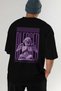 Blessed Back Printed Black Oversize T-Shirt Men Women Cotton Crew Neck T-Shirt - 7