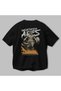 Wrathfire Ares Back Printed Black Oversize T-Shirt Men Women Cotton Crew Neck T-Shirt - 3