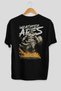 Wrathfire Ares Back Printed Black Oversize T-Shirt Men Women Cotton Crew Neck T-Shirt
