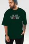 Heart Breaker 2 Pre-Printed Green Oversize T-Shirt Men Women Cotton Crew Neck T-Shirt - 6