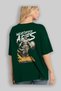 Wrathfire Ares Back Printed Green Oversize T-Shirt Men Women Cotton Crew Neck T-Shirt - 4