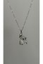 Steel zircon stone mother daughter necklace (mother's day gift) - 3
