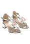 (Minican) Children's Evening Dress Shoes with Heels Silver - 2